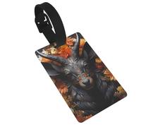 Les étiquettes de bagage noires antilope avec imprimé floral sont légères, faciles à utiliser et rapides à identifier pour les valises de voyage et les sacs de sport.