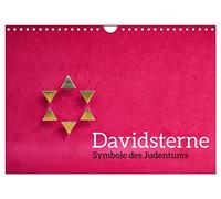 Les étoiles de David, symboles du judaïsme, Version française (Calendrier mural 2026 DIN A4 portrait), Calendrier CALVENDO mensuel
