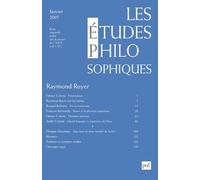 Les études philosophiques - 2007 N°1