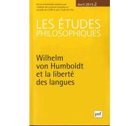 Études philosophiques 2015 Collectif (Auteur)