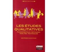 Les études qualitatives: Fondamentaux, méthodes, analyse, techniques.