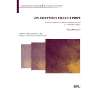 Les exceptions en droit privé Théorie générale et application particulière au droit des sûretés - Pierre Mirguet - Presses Universitaires D'aix-Marseille - broché - Essai