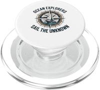 Les explorateurs de l'océan naviguent sur The Unknown Captain Sailor PopSockets PopGrip pour MagSafe