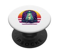 Les extraterrestres arrivent Funny UFO Alien Believer PopSockets PopGrip Adhésif