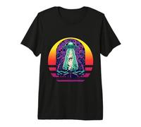 Les extraterrestres arrivent Funny UFO Alien Believer T-Shirt Haut de Gamme