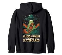 Les extraterrestres arrivent pour nos Skateboards Sweat à Capuche
