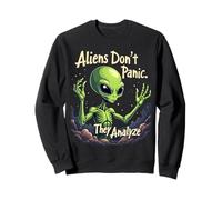 Les extraterrestres ne paniquent Pas, Ils analysent Les vêtements Space Logic Sweatshirt