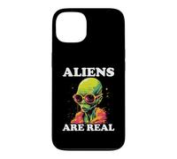 Les extraterrestres sont de véritables Motifs rétro extraterrestres Coque pour iPhone 13