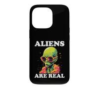 Les extraterrestres sont de véritables Motifs rétro extraterrestres Coque pour iPhone 13 Pro