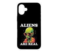 Les extraterrestres sont de véritables Motifs rétro extraterrestres Coque pour iPhone 16 Plus
