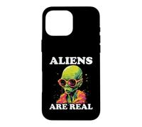 Les extraterrestres sont de véritables Motifs rétro extraterrestres Coque pour iPhone 16 Pro Max
