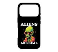 Les extraterrestres sont de véritables Motifs rétro extraterrestres Coque pour iPhone 17 Pro