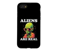 Les extraterrestres sont de véritables Motifs rétro extraterrestres Coque pour iPhone SE (2020) / 7/8