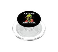 Les extraterrestres sont de véritables Motifs rétro extraterrestres PopSockets PopGrip pour MagSafe