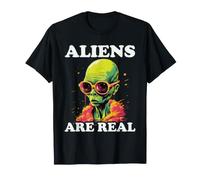 Les extraterrestres sont de véritables Motifs rétro extraterrestres T-Shirt
