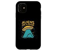 Les extraterrestres sont Un mème Extraterrestre Amusant sur la désinformation sur Les ovnis Coque pour iPhone 11