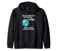 Les extraterrestres survolent-Ils la Terre et verrouillent-Ils Leurs Portes, drôle et Sarcastique Sweat à Capuche
