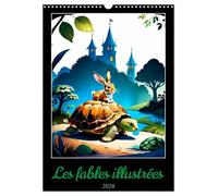 Les fables illustrées (Calendrier mural 2026 DIN A3 vertical), CALVENDO calendrier mensuel