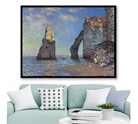 Les falaises à Etretat-5D Diamond Painting Kits-Claude Monet-Cross Stitch Broderie Full Round Craft Art Gift 30x40cm
