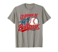 Les Fans de Baseball I'd Rather at The Ballparks Little Leagues T-Shirt