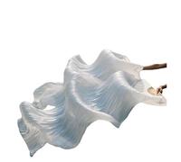 Les fans de danse chinoise, Éventails de voile soie danse du ventre, 2 pièces, côtes bambou, accessoires performance, multicolores, plusieurs tailles(Color 4,M 150x90cm)