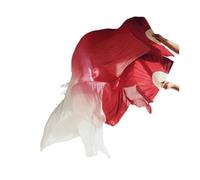 Les fans de danse chinoise, Éventails de voile soie danse du ventre, côtes multicolores, plusieurs tailles, 2 pièces(713,150x90cm)
