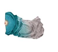 Les fans de danse chinoise, Voiles d'éventail de danse orientale en soie multicolore 120-270x90cm(Color 17,1PC 230x90cm LEFT)