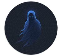 Les fantômes et Les Monstres d'halloween 1000 Pièce Jigsaw Puzzles Jeux Éduchatifs Soulageur De Stress Jigsaw Rond Jeu De Défi Unique pour Cadeaux De Voyage, Présent 1000pcs (67.5x67.5cm)