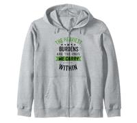 Les fardeaux Les Plus Lourds sont Ceux Que Nous portons à l'intérieur Sweat à Capuche