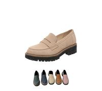 Les Femmes Disent Que Les Mocassins sont des Mocassins à Semelle épaisse, des Mocassins Confortables (Off-White,43)