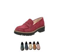 Les Femmes Disent Que Les Mocassins sont des Mocassins à Semelle épaisse, des Mocassins Confortables (Red,39)