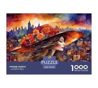 Les Femmes et Les Petites Villes Puzzle 1000 Pièces Adultes Enfants intéressant Puzzles 1000 Pièces Durable Jeux De Puzzle Décor À La Maison 70x50cm/1000pcs