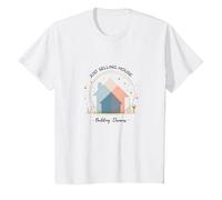 Les Femmes immobilières construisent des rêves et ne vendent Pas Seulement des Maisons T-Shirt, Enfant, Blanc, 10 Ans