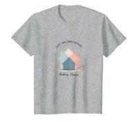 Les Femmes immobilières construisent des rêves et ne vendent Pas Seulement des Maisons T-Shirt, Enfant, Gris Chiné, 4 Ans