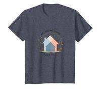 Les Femmes immobilières construisent des rêves et ne vendent Pas Seulement des Maisons T-Shirt, Enfant, Bleu Chiné, 4 Ans