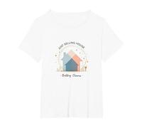 Les Femmes immobilières construisent des rêves et ne vendent Pas Seulement des Maisons T-Shirt, Femme Grandes Tailles, Blanc, 5X