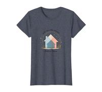 Les Femmes immobilières construisent des rêves et ne vendent Pas Seulement des Maisons T-Shirt, Femme, Bleu Chiné, L