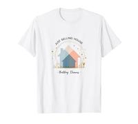 Les Femmes immobilières construisent des rêves et ne vendent Pas Seulement des Maisons T-Shirt, Homme, Blanc, 5XL