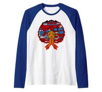 Les Femmes Noires Juneteenth Independence célèbrent Les Filles de la liberté Manche Raglan