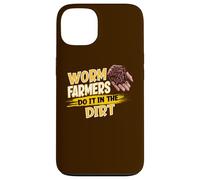 Les fermiers de vers Le Font dans la Terre - Funny Worm Farming Coque pour iPhone 13