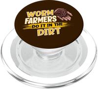 Les fermiers de vers Le Font dans la Terre - Funny Worm Farming PopSockets PopGrip pour MagSafe