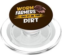 Les fermiers de vers Le Font dans la Terre - Funny Worm Farming PopSockets PopGrip pour MagSafe