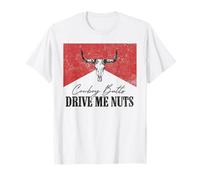 Les Fesses de Cowboy Vintage en Forme de tête de Taureau et de léopard me rendent dingues T-Shirt