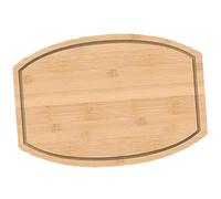 Les feuilles de bois, Comptoir d'angle en bambou facile à nettoyer, idéal for le camping, les barbecues et la préparation des aliments(Oval)