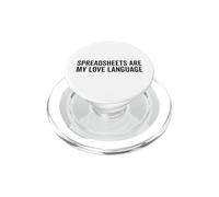 Les Feuilles de calcul sont Mon langage d'amour : ingénieur Comptable Amusant PopSockets PopGrip pour MagSafe