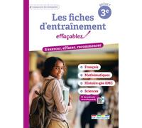 Les Fiches d'entraînement effaçables 3e - Brevet - Collectif rue des écoles - Rue Des Ecoles - broché - Scolaire / Universitaire