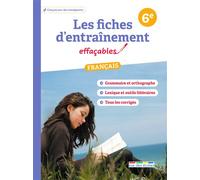 Les fiches d'entraînement effaçables français 6e