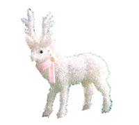 Les Figurines De Cerf De Noël | Sculpture De Renne Étincelante pour Décorations - Décor De Cerf Portant Une Écharpe - pour Les Vacances La Maison L Hiver Le Porche Le Jardin La Fenêtre Halloween