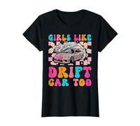 Les Filles Aiment Aussi Les Voitures Drifting Femmes Filles T-Shirt