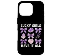 Les Filles chanceuses Ont Tout pour dire Lucky Girl Coque pour iPhone 16 Pro